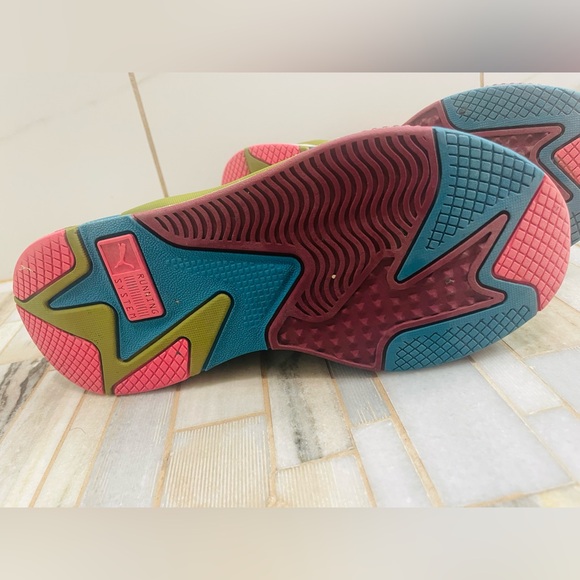 PUMA RS-X3 Puzzle Chunky Sneakers Colorblock Y2K US 6.5C big kid/ women’s 8 - Picture 13 of 16